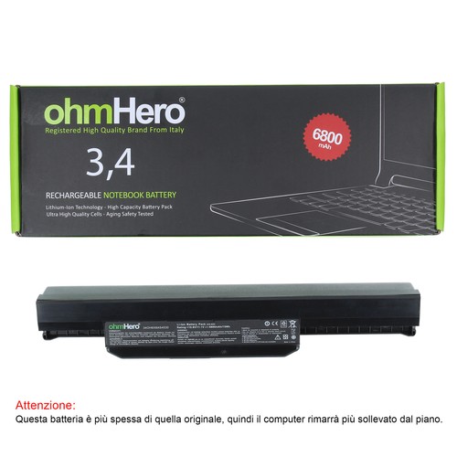 Batteria ohmhero nera 6800 - nera,