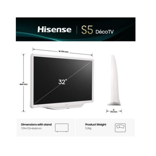 Hisense s5q deco bianco - deco, fhd