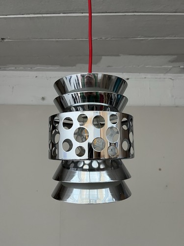 Vintage chrome pendant - vintage,