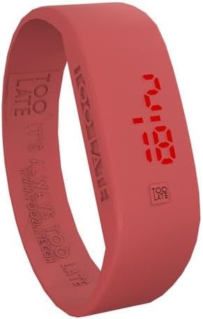Too late orologio rosso - late, m