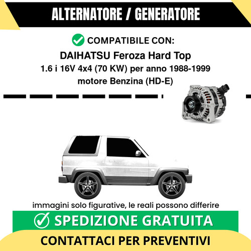 Alternatore daihatsu feroza - alternatore,