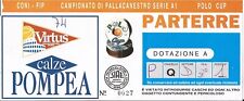 POMPEA VIRTUS ROMA Basket Pallacanestro biglietto CAMPIONATO Serie A1 1997-98