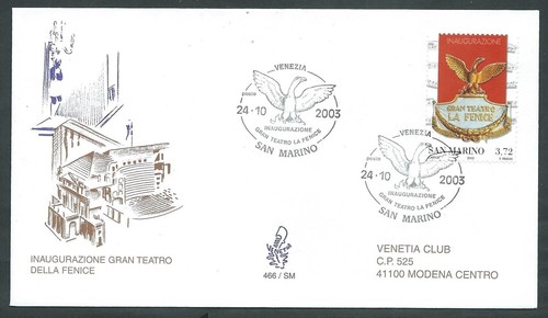 2003 san marino fdc venetia - 2003,