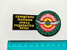 ADESIVO ANCILLOTTI MOTO STICKER AUTOCOLLANT VINTAGE 80s ORIGINAL
