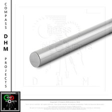 Albero tondo D Ø 25 mm acciaio temprato rettificato barra liscia guida 3D CNC