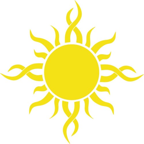 Adesivo vinile sole - , paraurti