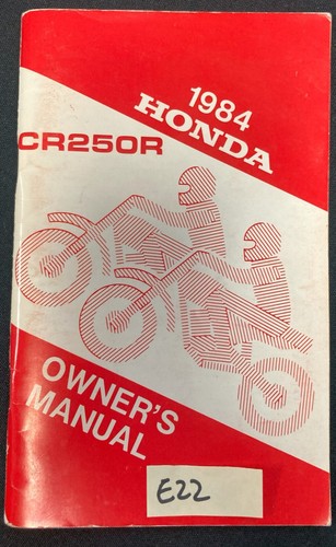 Oem honda 1984 - cr250r, owner