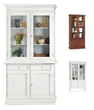 Mobile arredo vetrina diversi modelli e misure color bianco opaco noce lucido |5