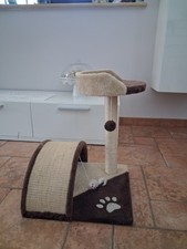 Tiragraffi per Gatti con Tunel e Gioco Topolino - Marrone