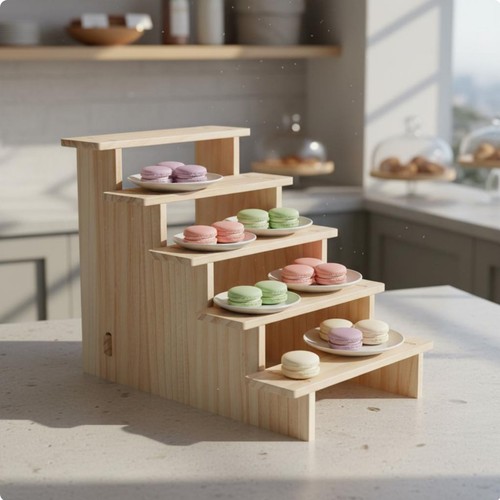 Alzata legno 4 livelli - in,