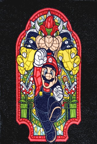 Vetro colorato super mario - colorato,
