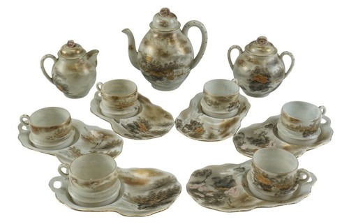 Set tè vintage in - set,