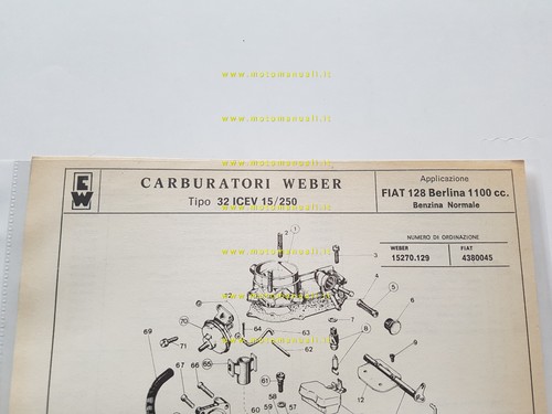 Weber carburatore icev - carburatore, 32