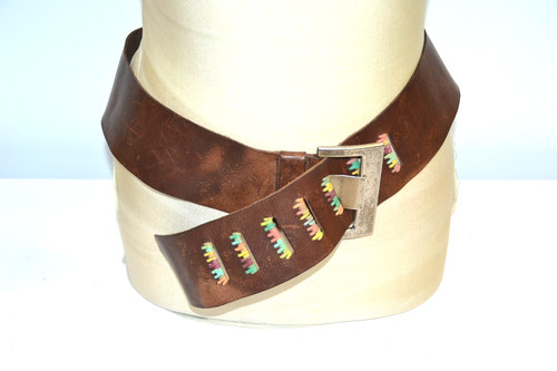 Cintura pelle vintage - in,