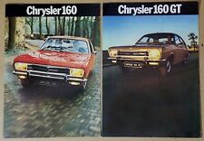 CHRYSLER 160 E 160 GT BROCHURE