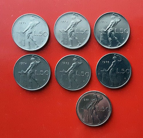Monete lire vulcano - monete,