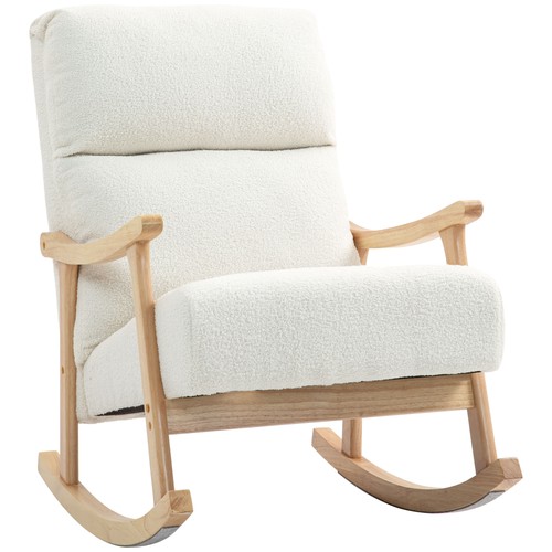 Homcom poltrona dondolo in - homcom,