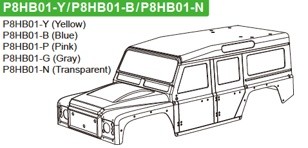 P8hb01 carrozzeria blu - blu,