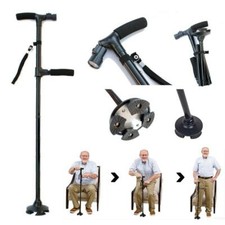 Bastone Da Passeggio Anziani Disabili Con Piedi Luce Led Appoggio Alzarsi reb