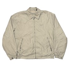 Giacca Playstation Vintage Grande Beige Zip Tasche Videogioco Promo Giacca a Vento