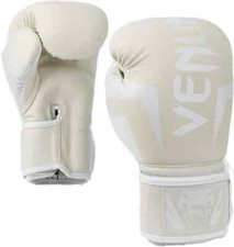 Guantoni da boxe Venum Elite 14 oz bianco/bianco sporco