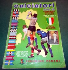 Album "CALCIATORI 1975-76" con 295 Figurine e 17 TRASFERELLI edizioni Panini