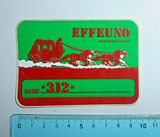 ADESIVO STICKER AUTOCOLLANT AUFKLEBER VINTAGE EFFEUNO JEANS&CASUALS 