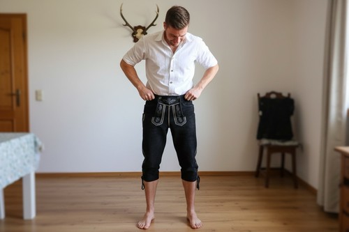 Pantaloni pelle scamosciata - pantaloni, in