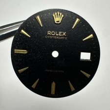 Rolex Oysterdate Precision Rare Matte Black dial for 6694 34mm