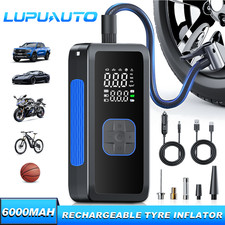 Set Gonfiatore Pneumatici Auto Senza Fili Digitale USB Ricaricabile Pompa Compressore Aria Pneumatici