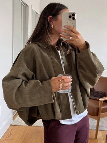 Giubbotto bomber oversize - bomber,