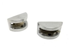 REGGIMENSOLA  REGGI MENSOLE RIPIANO VETRO SPESS. mm.12  CROMO OPACO TIPO PESANTE