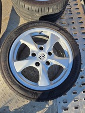 1 cerchio in lega 17 pollici 8,5" 5x130 98636212606 Porsche Boxster Rim Wheel