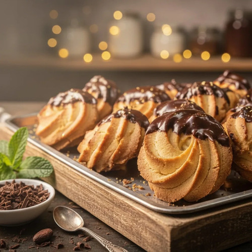 Biscottini burro ricoperti - biscottini,