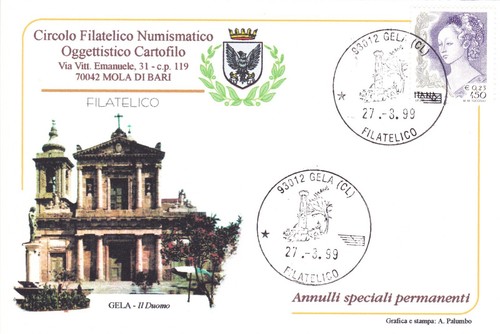 Cartolina gela con - (cl),