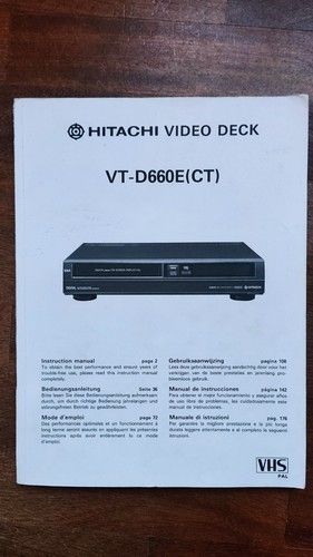 Manuale istruzioni hitachi - manuale,