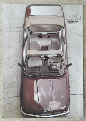 Bmw serie baur topcabriolet - serie,