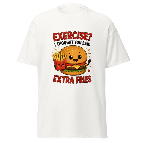 Maglietta burger divertente - burger,