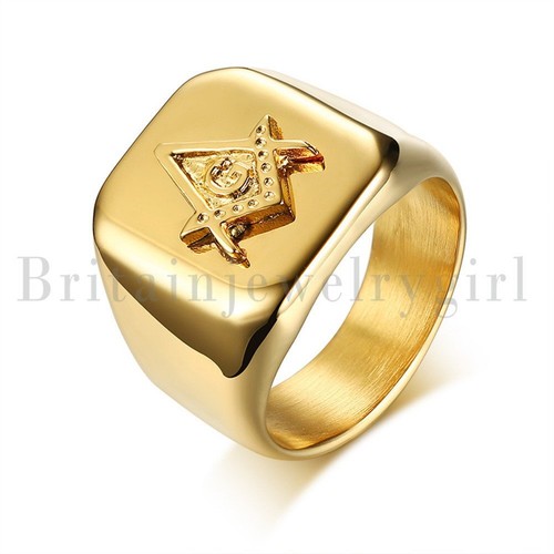 Anello massonico uomo acciaio - massonico,