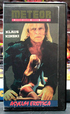 Asylum Erotica VHS Meteor Video Klaus Kinski Horror Rare 1987 VG