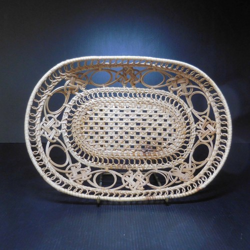Cestino ovale rattan - ovale, vintage