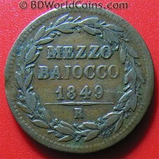 1849 VATICAN PAPAL ITALIAN