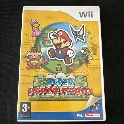 Super paper mario - paper, nintendo