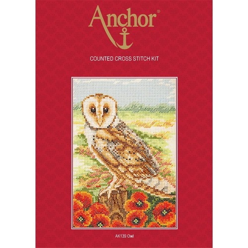 Anchor set punto croce gufo - punto, "gufo"