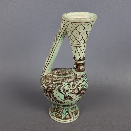 Vaso ceramica deruta - vaso, volpi