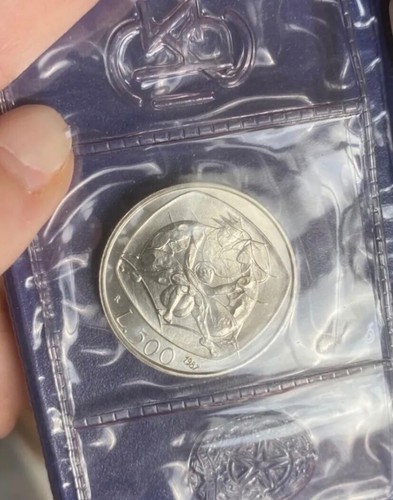 500 lire 1987 famiglia argento - 500,