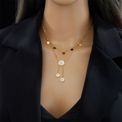 Collana doppio catena in - a,