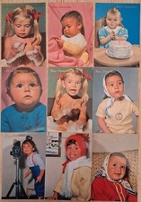 Lotto 9 Cartoline Bambini Buon