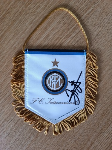 Gagliardetto inter autografato - gagliardetto,