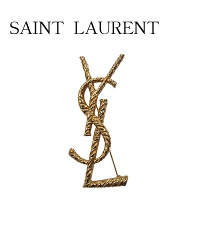 Spilla logo saint laurent ysl - spilla,